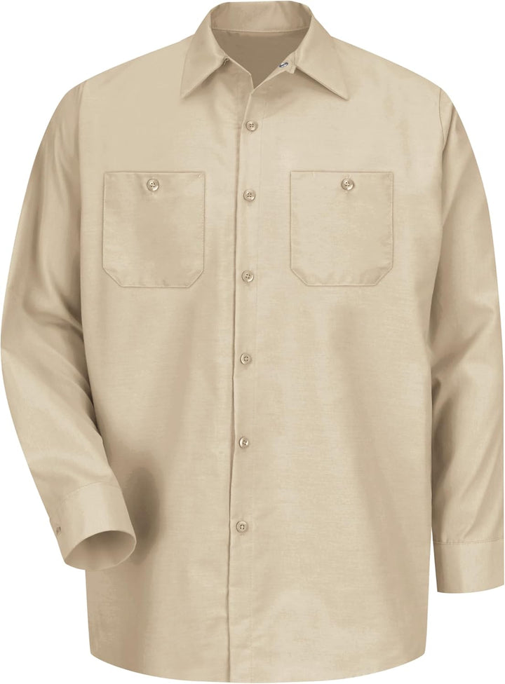 Red Kap Herren Industrial Work Shirt, Regular Fit, Long Sleeve Button-Down-Arbeitshemd Small - 5 Pac