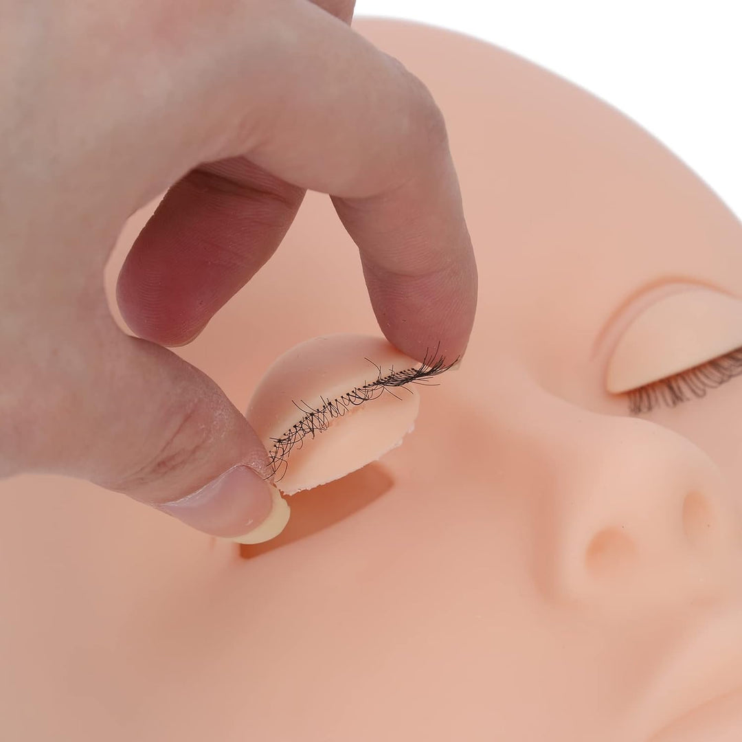 Makeup Mannequin Head, Schminke Trainingsköpfe Wimperntrainingskopf Ersetzte Augenlider Make Up Scha