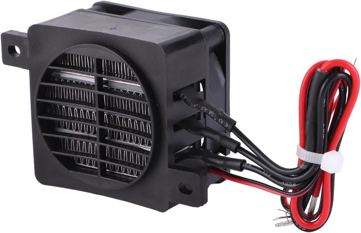 100W 12V PTC Luftheizung, Mini Tragbare Keramik-Heizlüfter mit Thermostat-Funktion, Energiesparendes