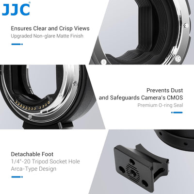 JJC EF-RF Autofokus-Adapter-Konverter für Canon EF EF/S Objektiv auf EOS R Ra RP R3 R5 R5c R6 R6II R