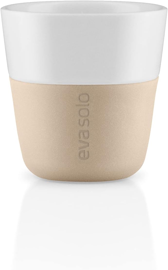 EVA SOLO | Espresso Becher | 80 ml | Gut zu halten durch Silikonbeschichtung | Spülmaschinenfest | S