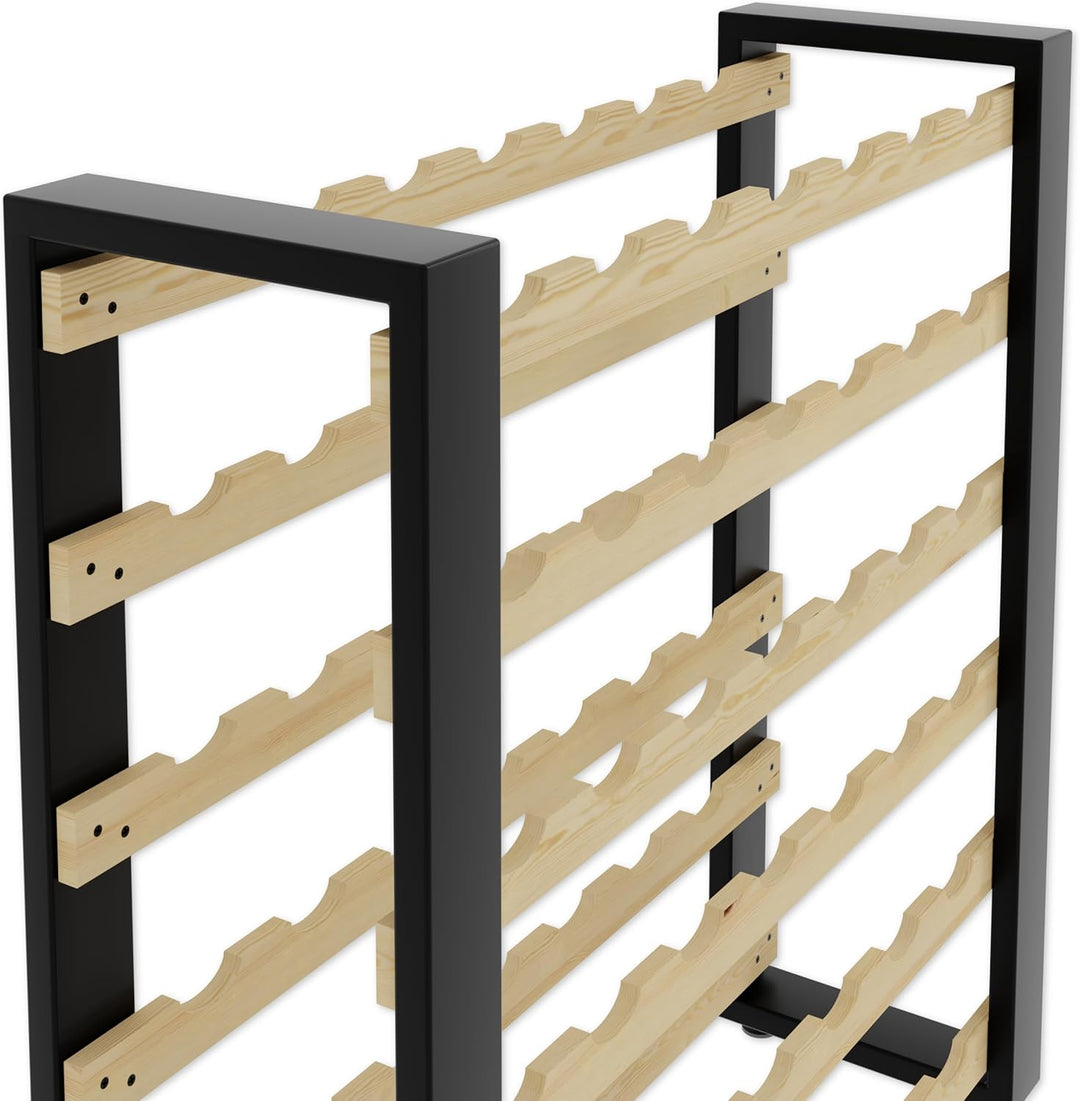 Lenmar Serie RW Weinregal aus Holz für Flaschen, LOFT, Flaschen, Wein, Flaschenregal, Kellerregal, R