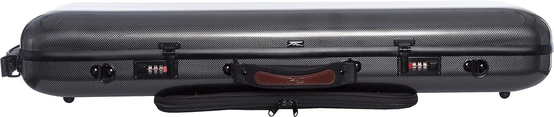 Geigenkoffer Glasfaser Safe Oblong 4/4 carbon looking - cream M-Case + Music bag