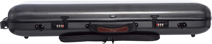 Geigenkoffer Glasfaser Safe Oblong 4/4 carbon looking - cream M-Case + Music bag