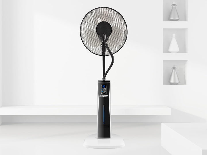 BEPER VE.510 Ventilator mit Wasserkühlung mit Rädern - Standventilator mit Fernbedienung, Timer, Luf
