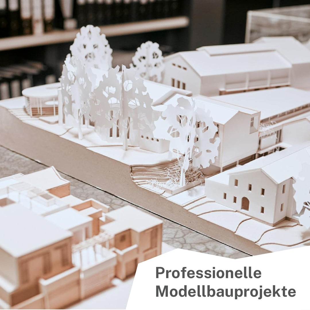 10 Blatt Finnpappe 50x70cm | 1mm Stärke | Modellbauwerk® | für Modellbau und Bastelarbeiten | Archit