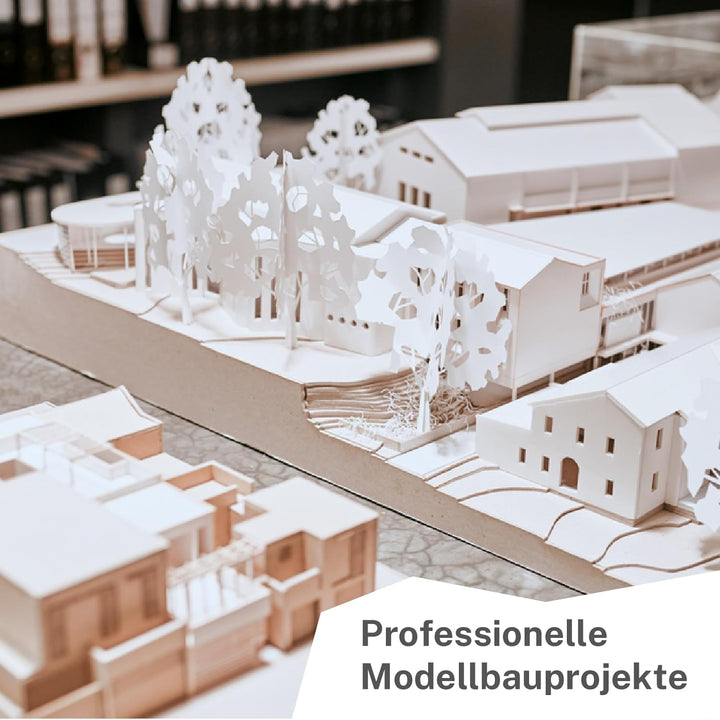 10 Blatt Finnpappe 50x70cm | 1mm Stärke | Modellbauwerk® | für Modellbau und Bastelarbeiten | Archit