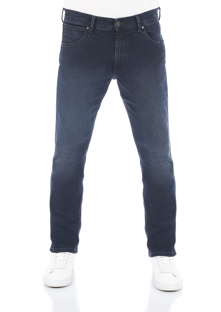 Wrangler Herren Jeans Greensboro Regular Fit Herrenhose Straight Blau W30 - W42 31W / 34L Smoke Blue