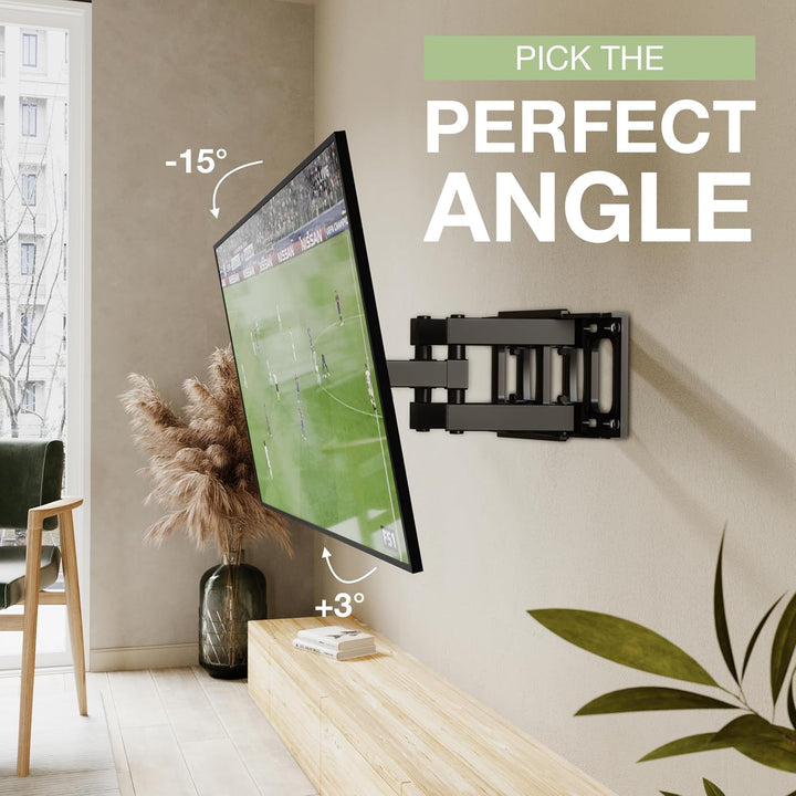 TV Wandhalterung für 32-65 Zoll Bildschirme VESA 75x75 bis 400x400mm Schwenkbare Neigbare und Ausfah