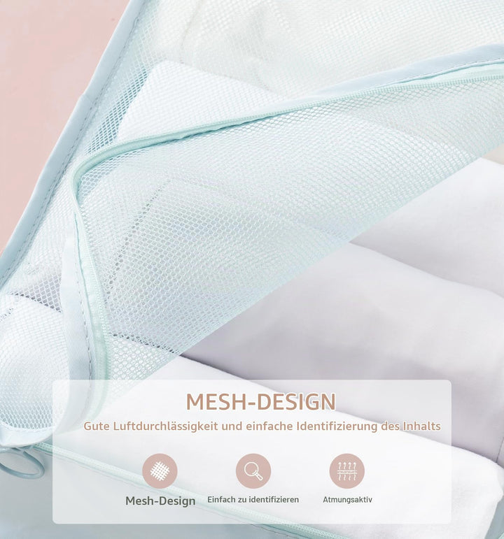 Meowoo 8-teilig Koffer Organizer Set, Packing Cubes, Packwürfel für Urlaub &amp; Business, Reise Organiz