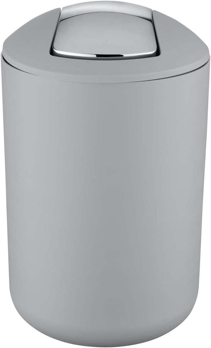 WENKO Kosmetikeimer Mod. Brasil L, 6,5 Liter Bad-Mülleimer mit Schwingdeckel, aus bruchsicherem Kuns