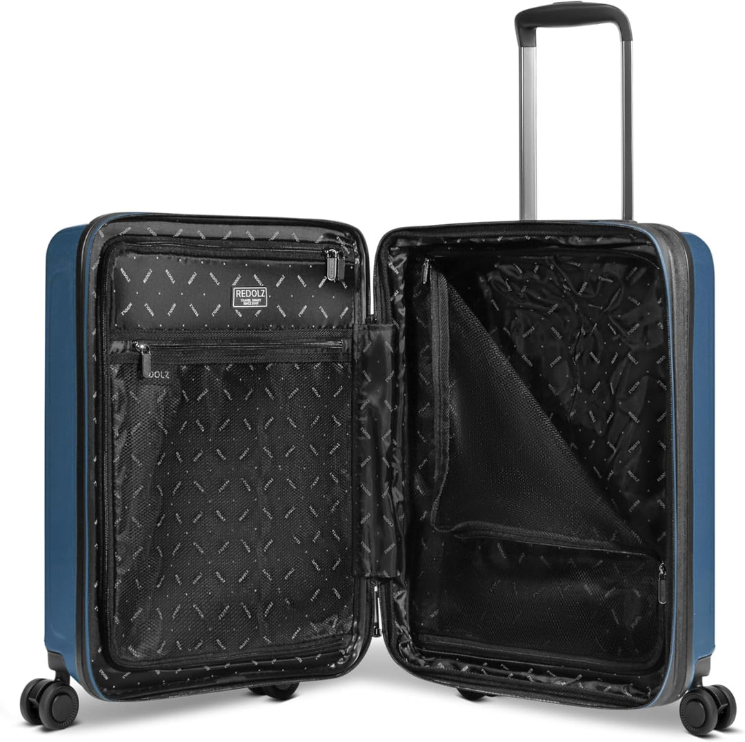 REDOLZ Hartschalen Koffer-Set-4-teilig | S 55 cm (ohne Laptopfach) + M 66 cm + L 77 cm + Beauty-Case
