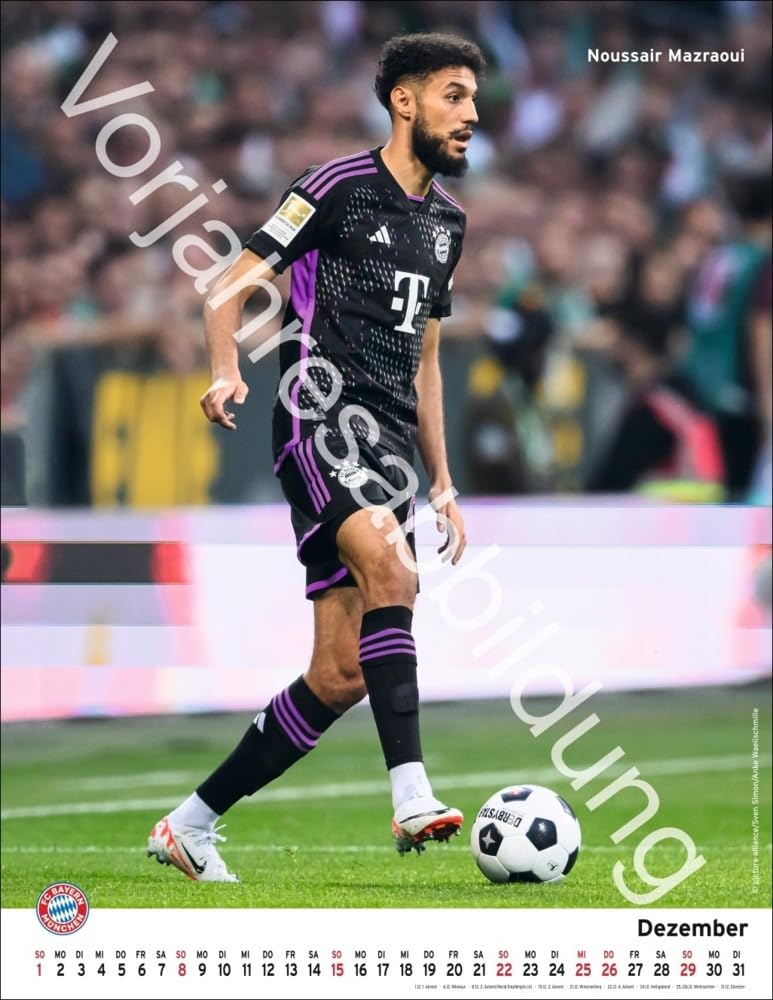 FC Bayern München Posterkalender 2025: Wandkalender mit den besten Spielerfotos des FC Bayern. Tolle