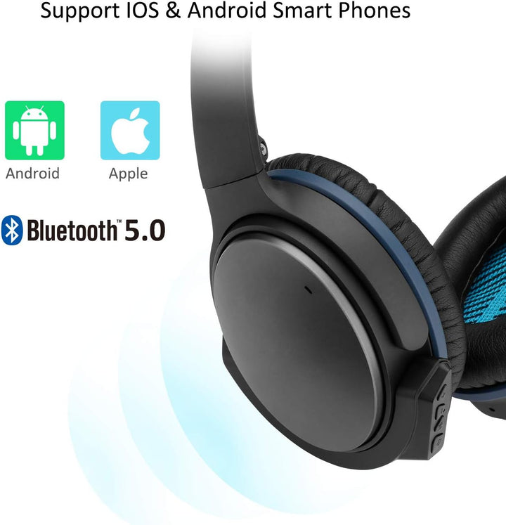 YOCOWOCO Drahtloser Bluetooth 5.0 Adapter für Bose QuietComfort QC25 Kopfhörer, aptX/MIC/Lautstärker