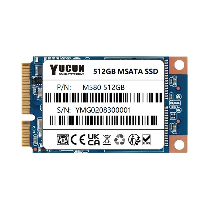 YUCUN MSATA III Interne Solid State Drive 512GB SSD, 512GB