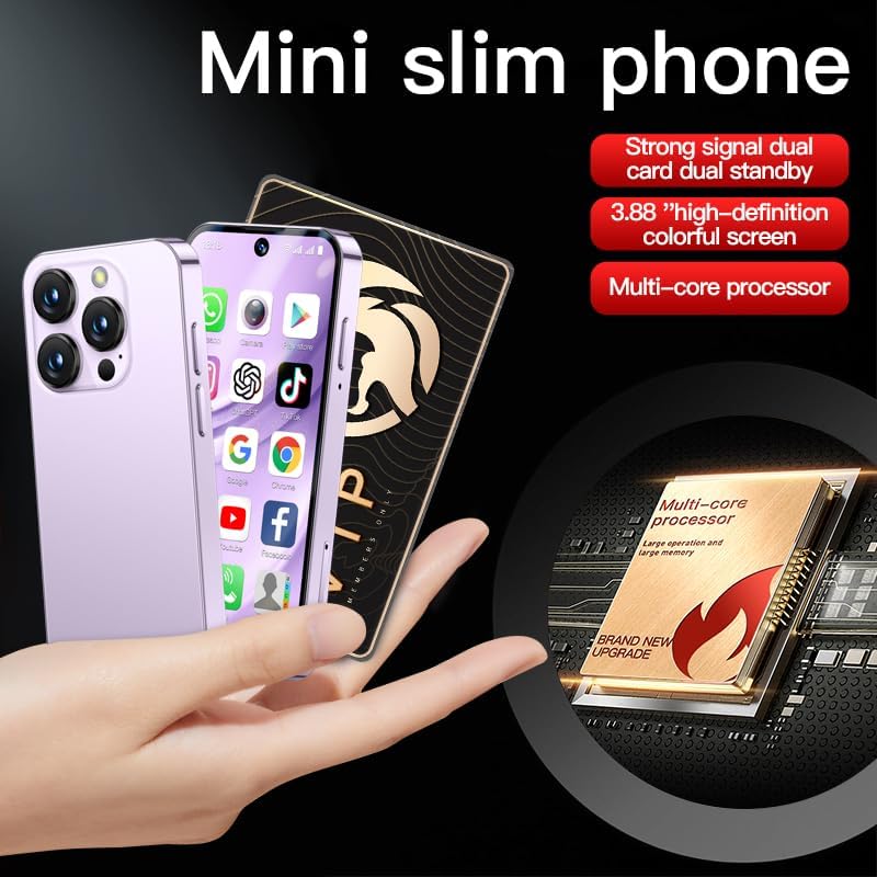 cofcvgs 4G Mini-Smartphone (entsperrt), ideale Wahl für Kinder und Studenten, kleines 3,9-Zoll High-