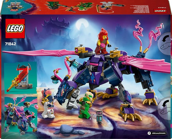 LEGO NINJAGO Rontu der Meisterdrache -Bewegliche Drachen-Figur mit Shootern - 4 Minifiguren, inkl. L