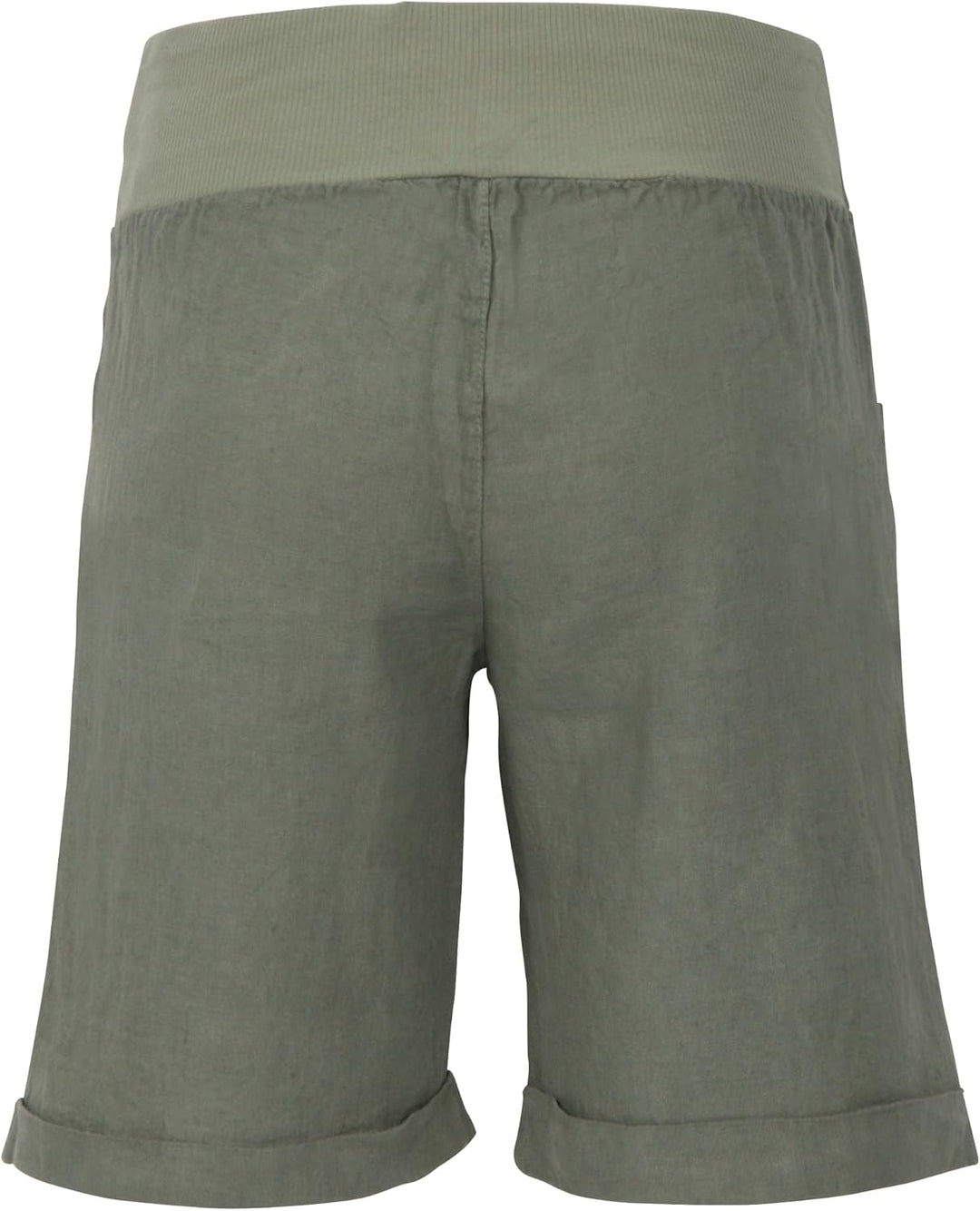 Malito Damen Bermuda aus Leinen | Shorts für den Strand | lässige Kurze Hose | Pants - Hotpants 8024