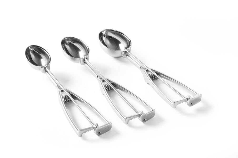 HENDI Eisportionierer Stöckel, Oval, geeignet für Geschirrspüler, Eislöffel, Eiscreme Löffel, 1/20,
