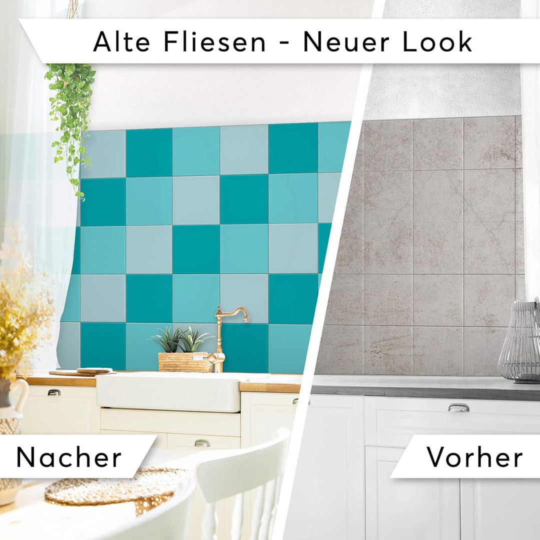 Fliesendekoration Klebefliesen - CREATISTO Fliesenfolie I Fliesen-Folie Sticker Aufkleber Badezimmer