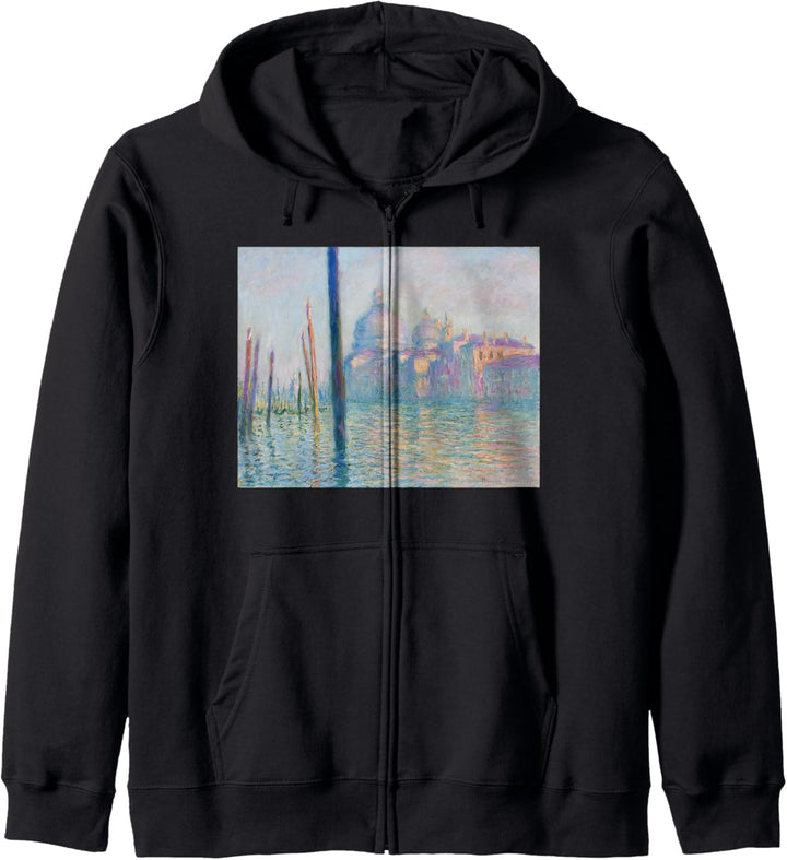 Monets Canal Grande Venedig | Kunstmalerei Kapuzenjacke