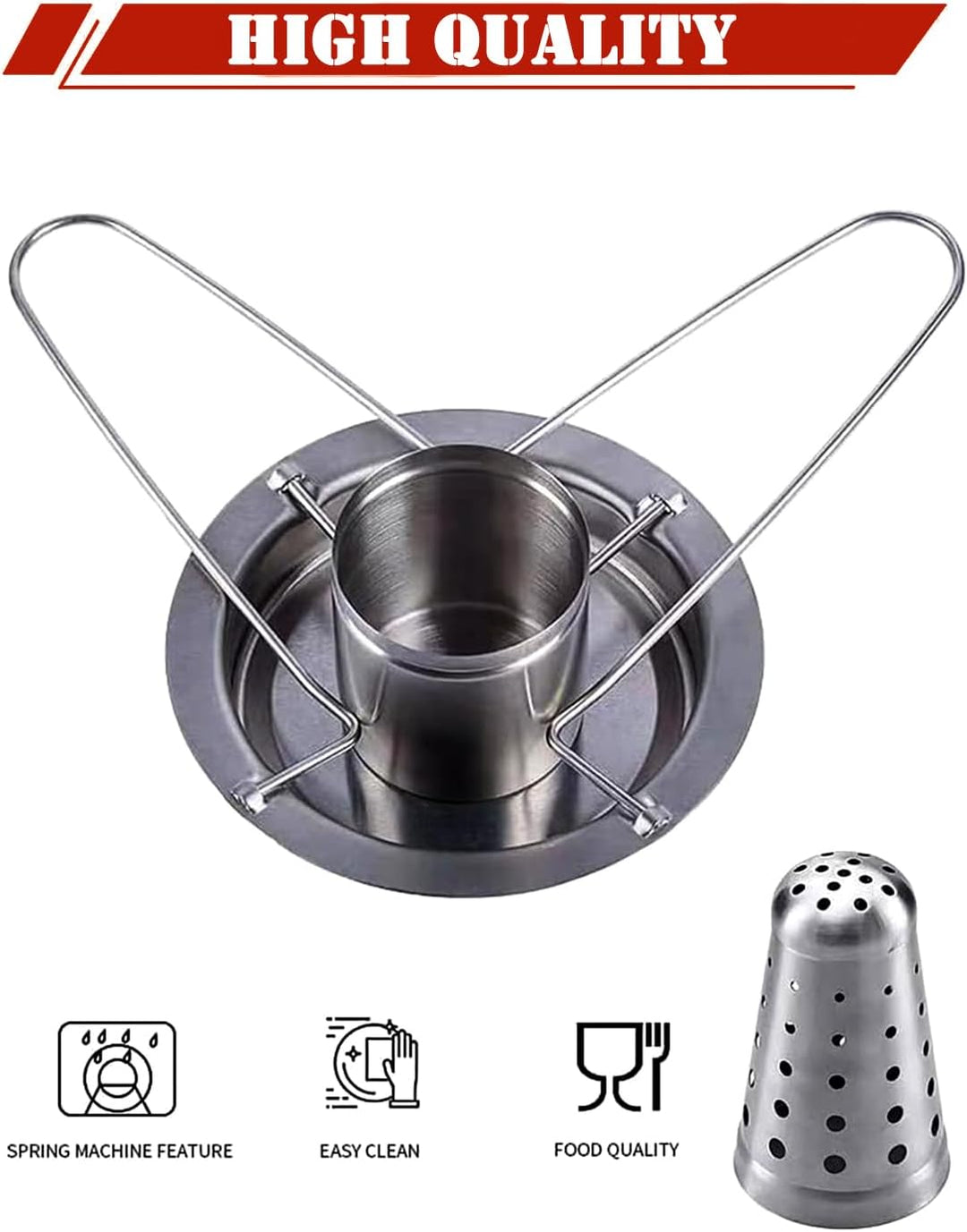 DROMEDARY Edelstahl Hähnchenhalter,Hähnchenbräter,Geflügelbräter,Bierdose Hähnchengriller,Grillgeste