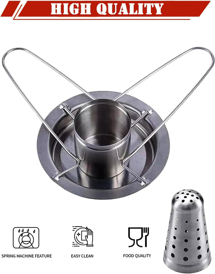 DROMEDARY Edelstahl Hähnchenhalter,Hähnchenbräter,Geflügelbräter,Bierdose Hähnchengriller,Grillgeste