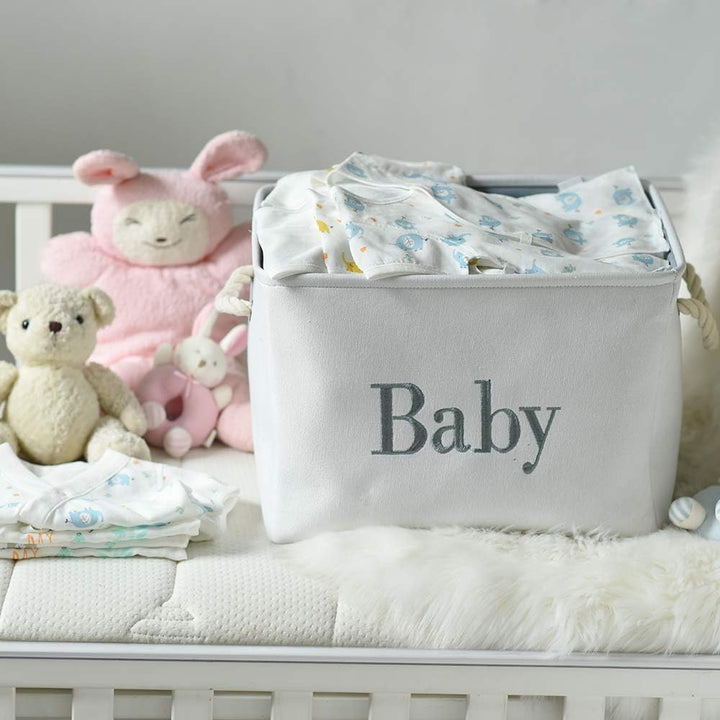 INough Aufbewahrungskorb Baby Aufbewahrungsbox Kinder, Aufbewahrungskorb Faltbar Kallax Boxen Stoff