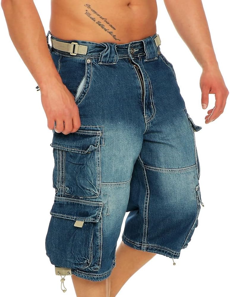 Jet Lag Herren Cargo Shorts 007 B light navy 3XL
