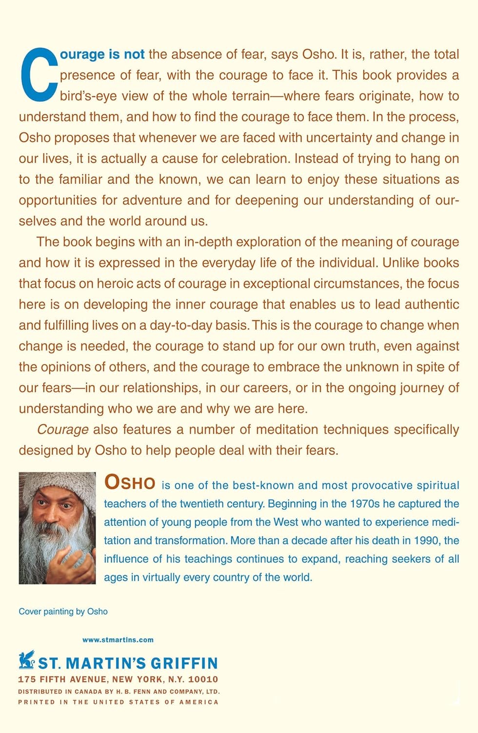 Courage: Insights for a new way of living, Taschenbuch