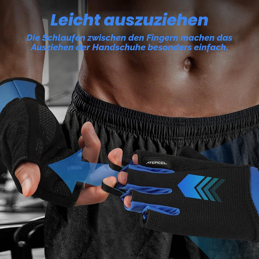 ATERCEL Fitness Handschuhe, Trainingshandschuhe für Crossfit, Bodybuilding, Radsport, Gym, Krafttrai