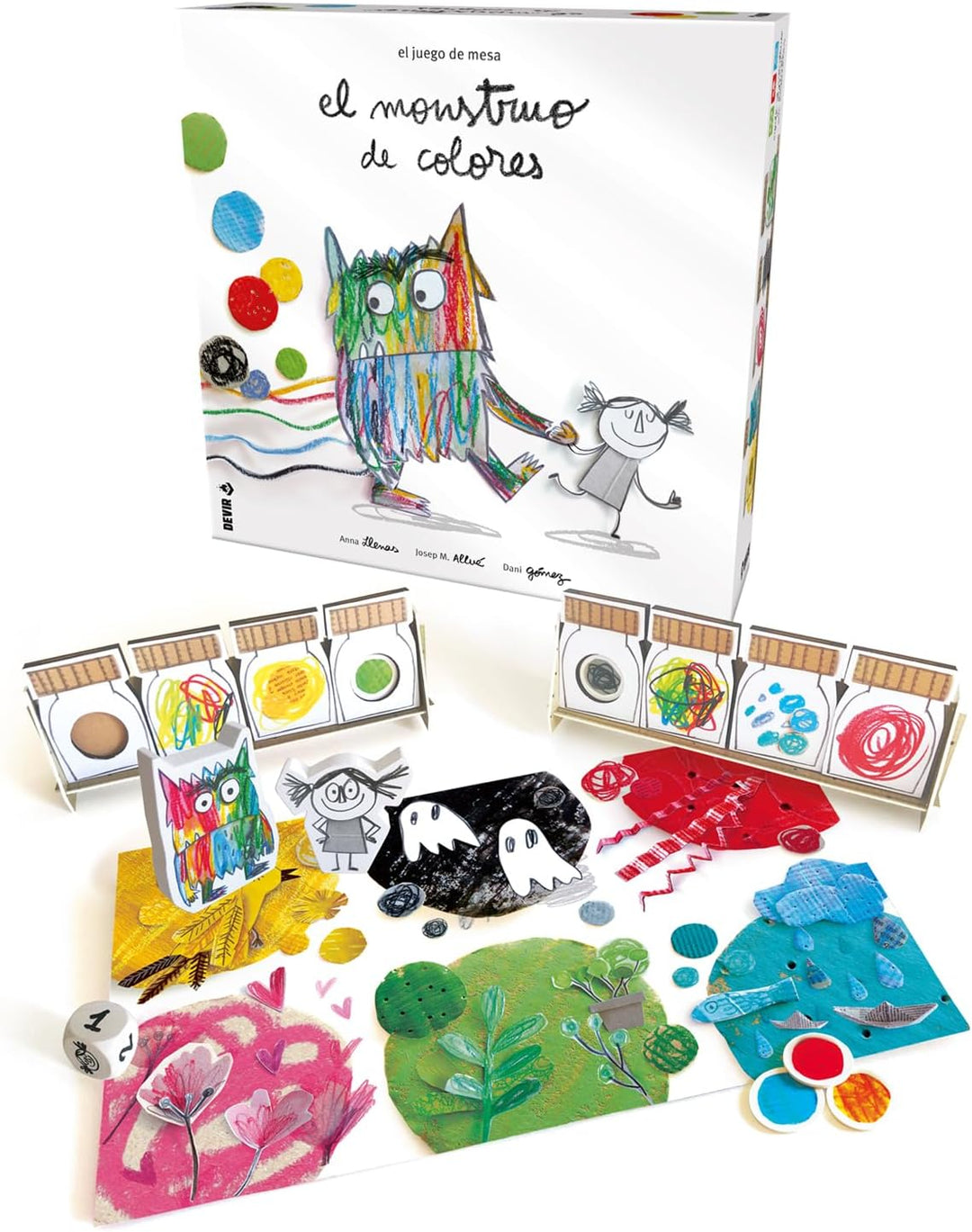 DEVIR BGMONSP Monstruo de Colores Das Monster der Farben, Brettspiel, Das Bunte, Única
