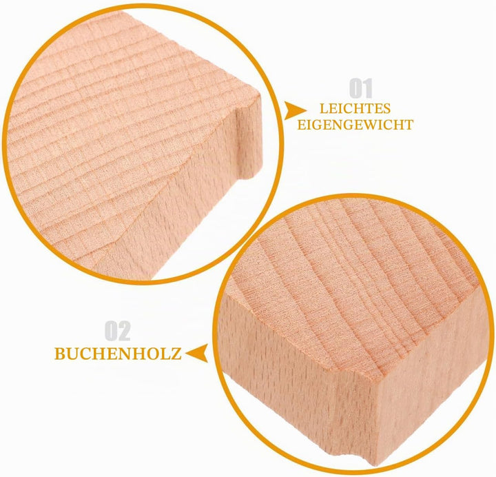 ibasenice Holz Zug Brückenstützen Set 6 Stück Eisenbahn Zubehör Für Kinder Spielzeug Kompatibel Mit