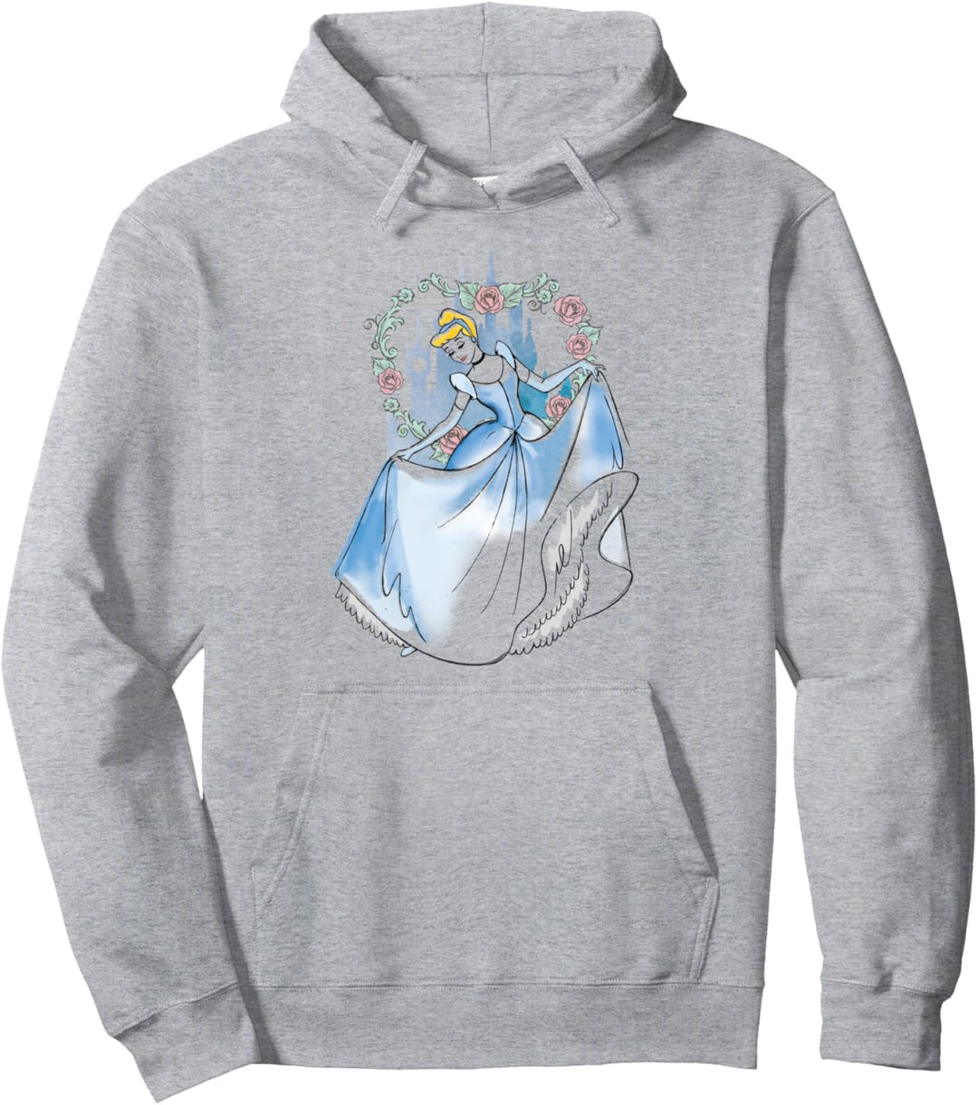 Disney Cinderella Watercolor Dancing Portrait Pullover Hoodie