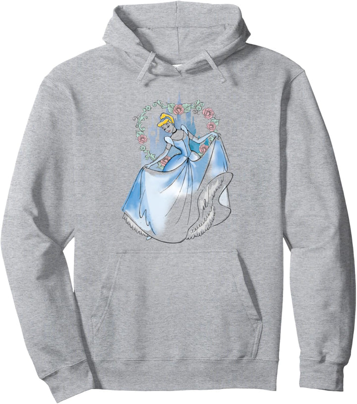 Disney Cinderella Watercolor Dancing Portrait Pullover Hoodie