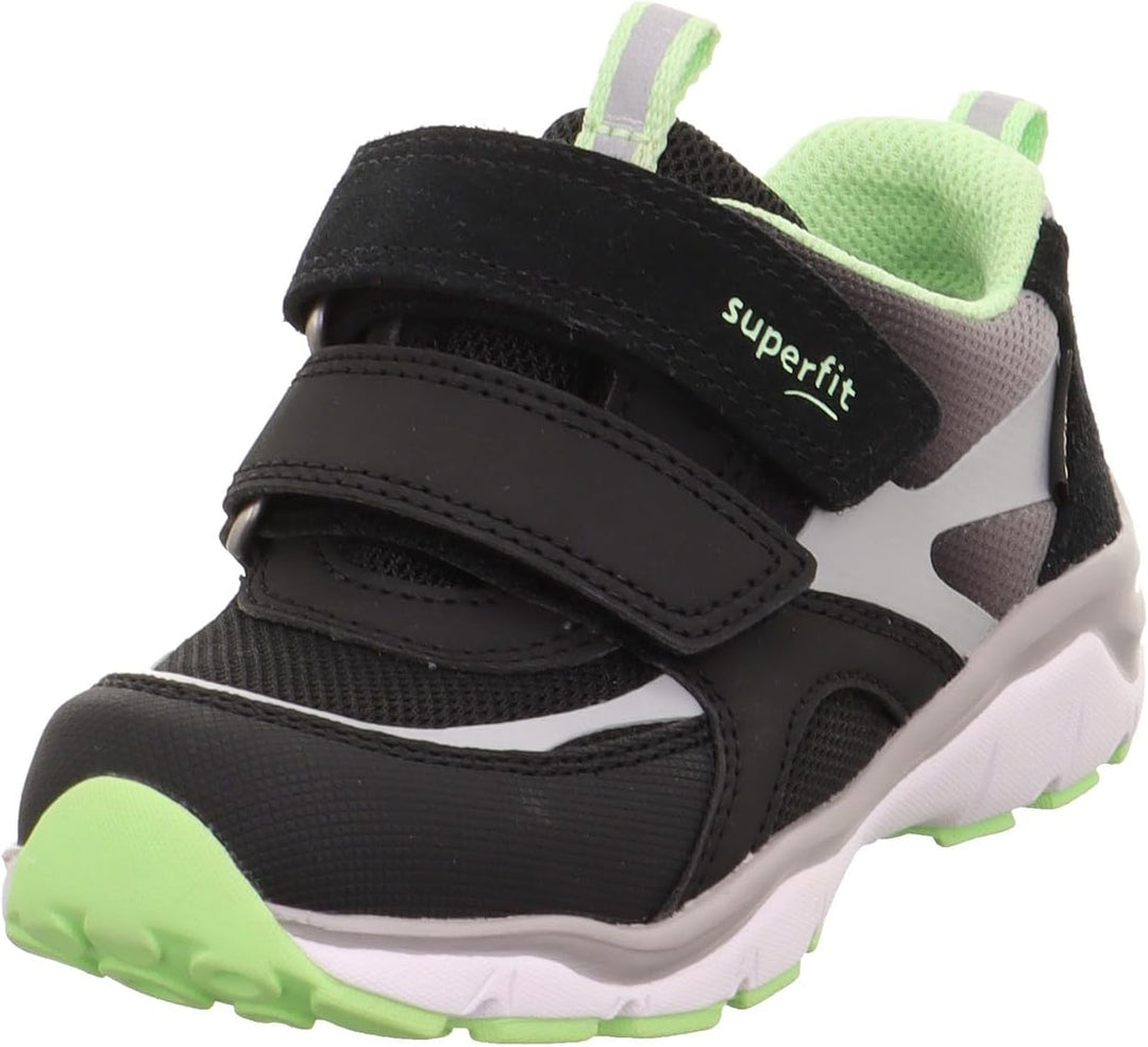 Superfit SPORT5 Sneaker Gore-Tex 1-000236 Jungen 21 EU Weit Schwarz Hellgrün 0020, 21 EU Weit Schwar