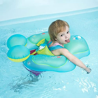 Myir JUN Schwimmring Baby, Aufblasbarer Baby Schwimmring Baby Schwimmreifen Schwimmhilfe mit Baby Sc