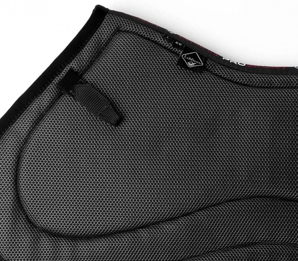 LeMieux Prosport Lustre Close Contact Square (D-Ring), Satteldecke Unisex Erwachsene L Schwarz, L Sc