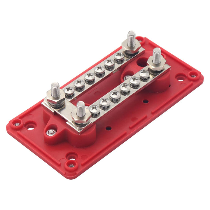 Messing 100 Ampere Sammelschiene 12V -48V DC Geländewagen Masseverteiler Boot Sammelschienenkasten C