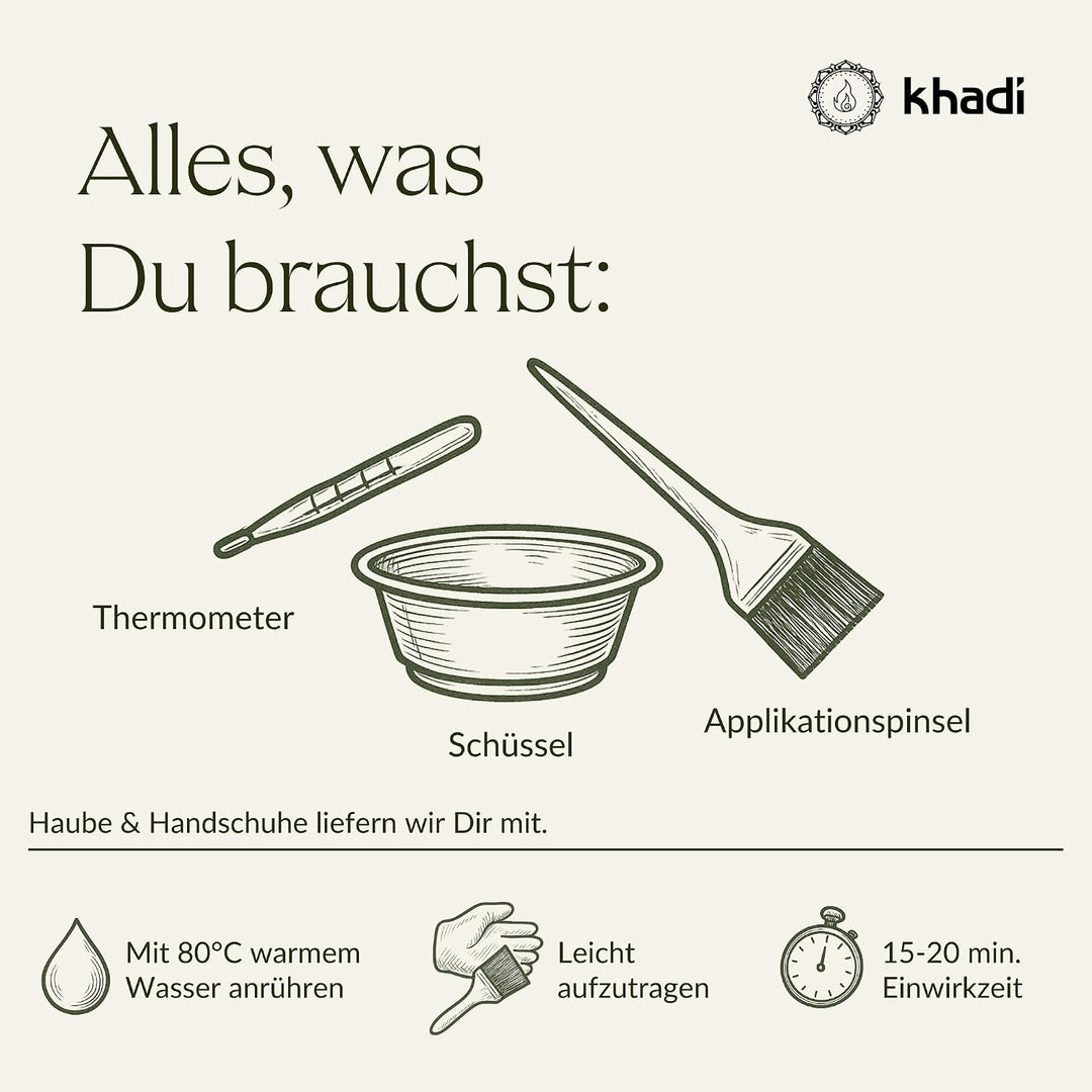 khadi BERLIN BLOND Pflanzenhaarfarbe - Färbt Dein Haar in einem aschig-kühlen Blondton - Naturhaarfa
