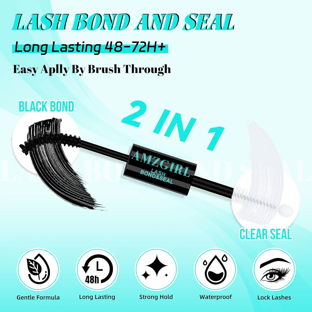Lash Bond und Seal und Remover Kit Cluster Wimpern Kleber Entferner Wasserdicht DIY Wimpern Verlänge