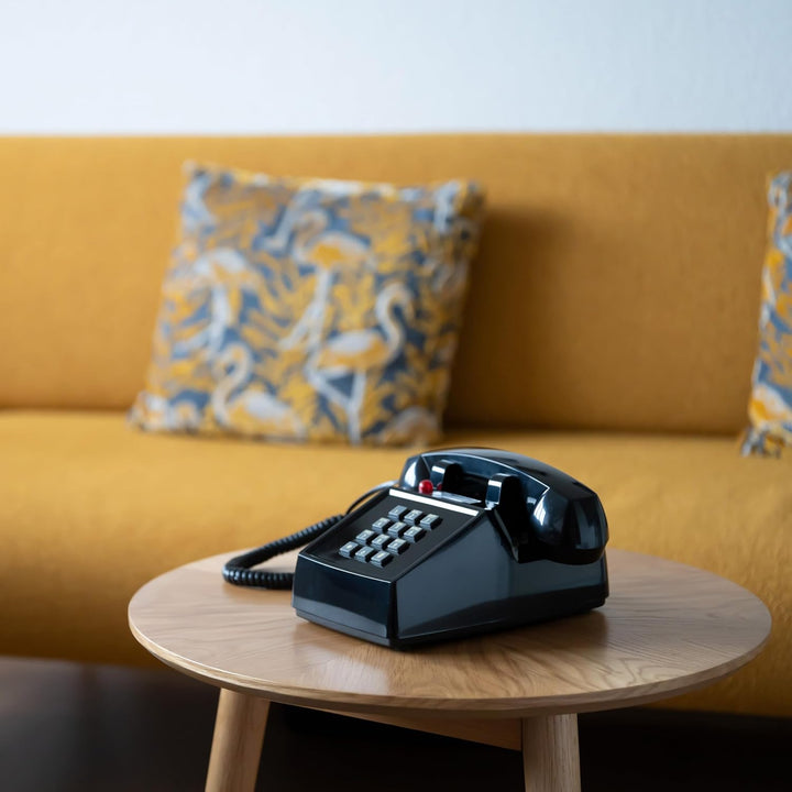 Opis PushMeFon Mobile 4G - Retro Tischhandy für 4G/5G Netze mit Voice Over LTE in Form eines achzige