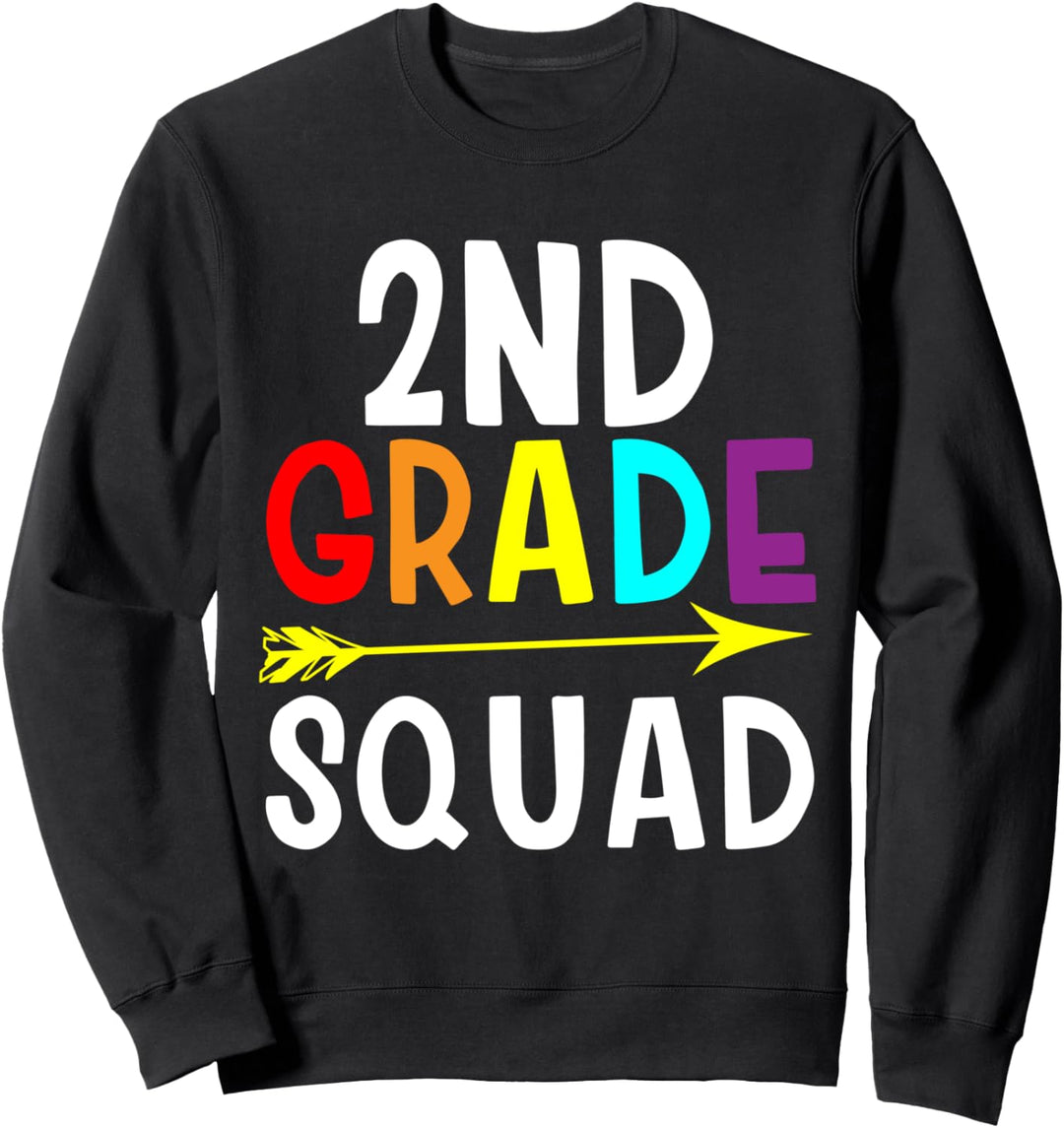 2nd Grade Squad Back To School für Lehrer und Schüler Sweatshirt