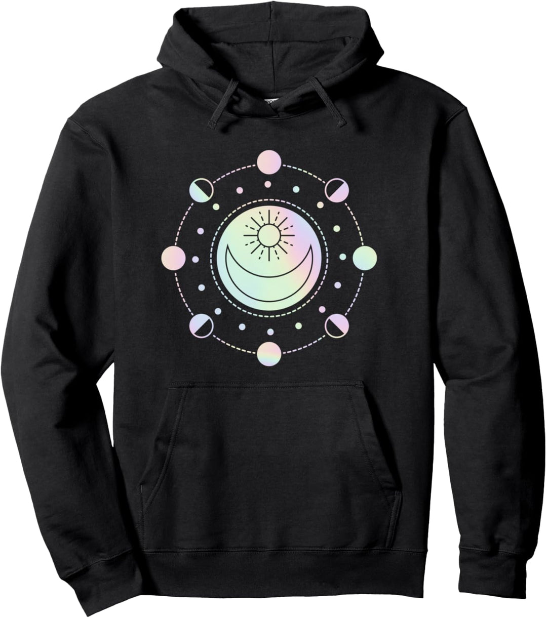 Pastell Mond Kalender - Mondphasen - Pastell Goth Pullover Hoodie