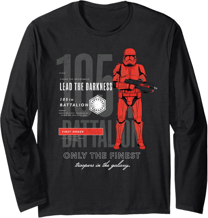 Star Wars Episode IX Red Trooper Lead the Darkness Langarmshirt