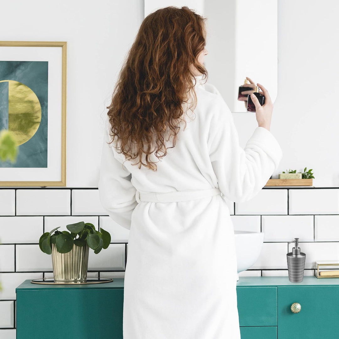 Relaxdays Badezimmer Set, 5-teilig, Badaccessoires Edelstahl gebürstet, komplette Badezimmerausstatt