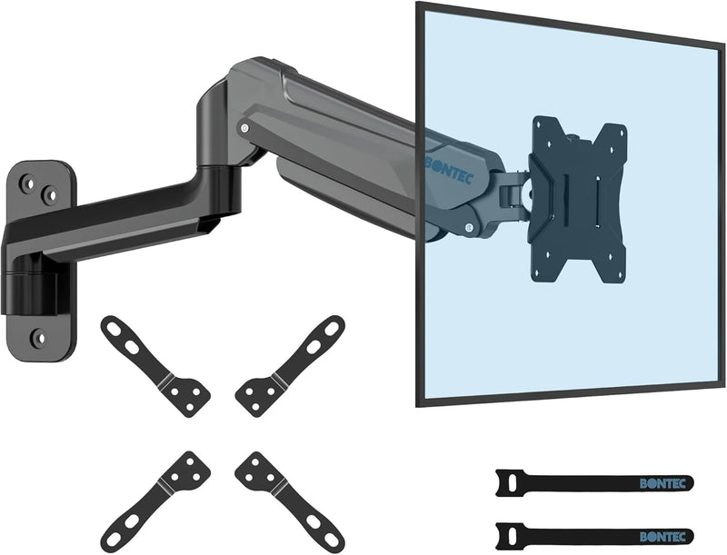 BONTEC 13-42 Zoll Monitor Wandhalterung mit VESA Extension Kit für PC Monitor & TV bis 8 kg, Voll Ei