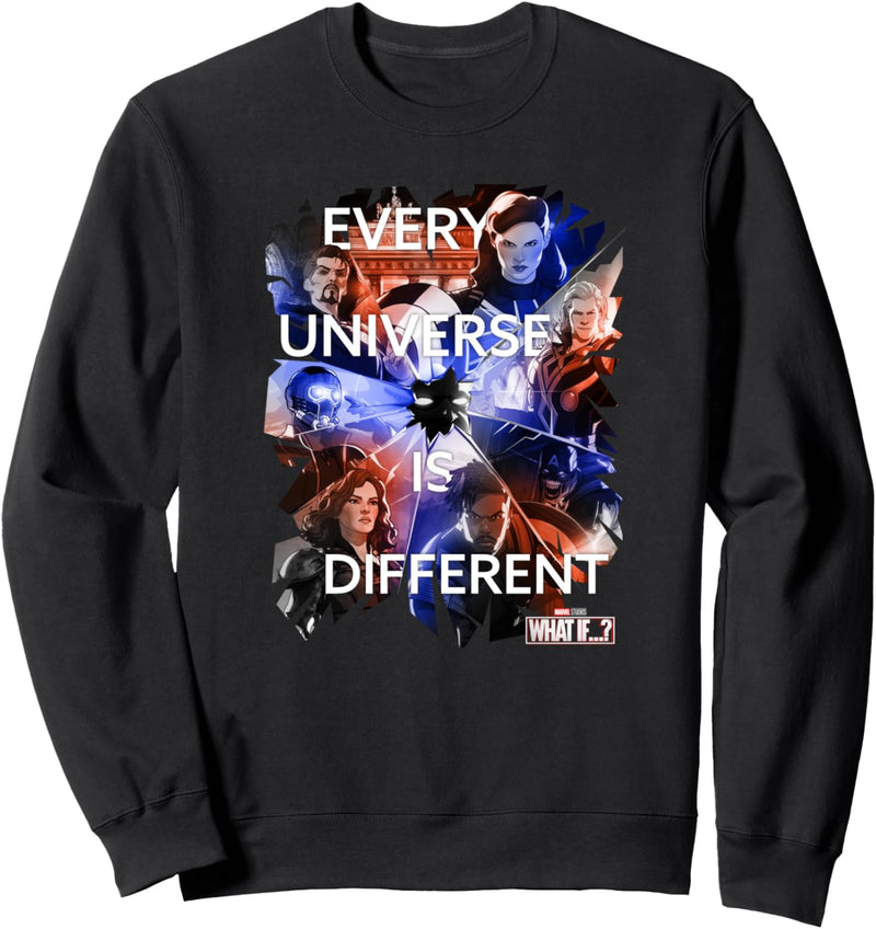 Marvel What If Character Collage Quote Sweatshirt