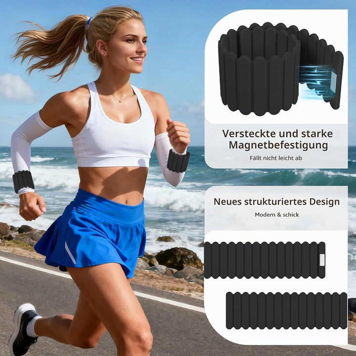 Abahub Magnetische Gewichte Hand Fuss Wrist Ankle Weights Handgelenk Gewichte für Beine und Arme Set
