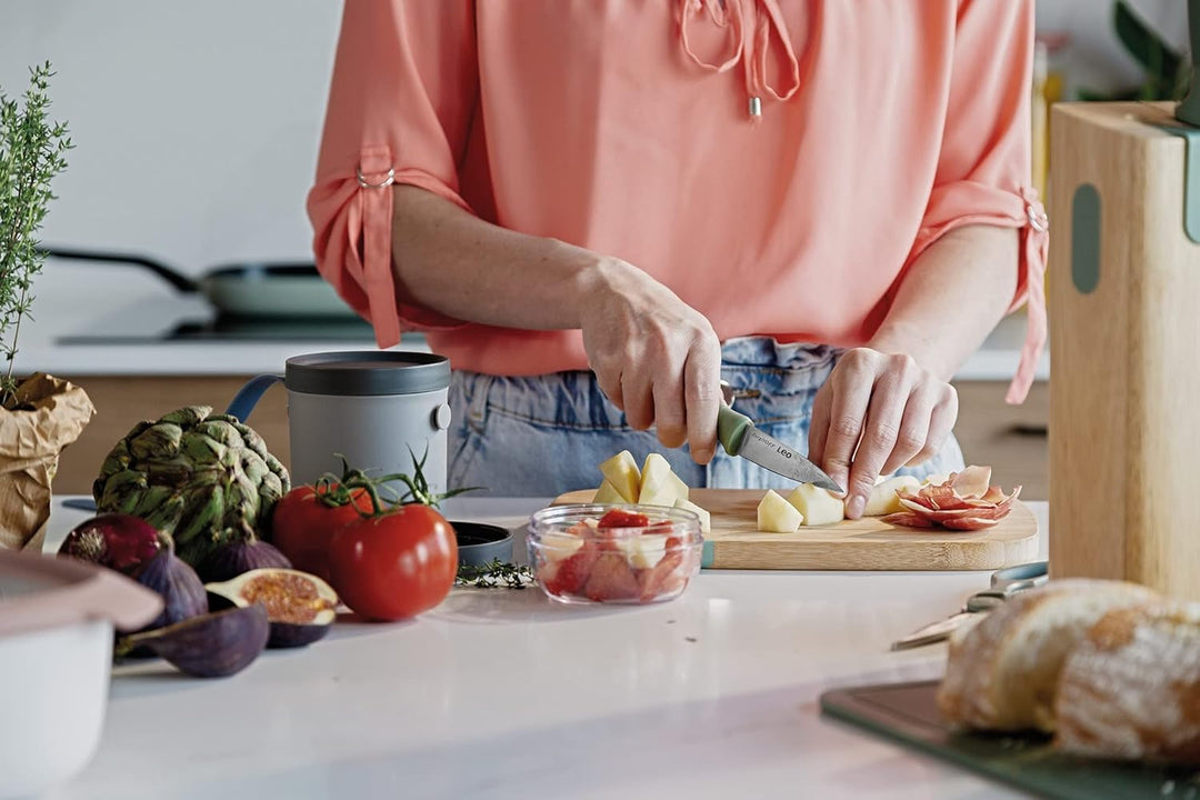 BergHOFF Leo Balance Messerblock mit Messer - 6-teilig Messerset mit Block - Küchenmesserset - Küche